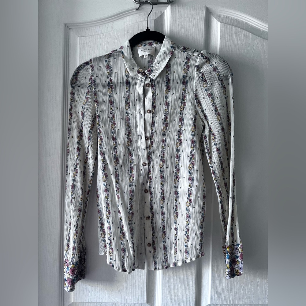Sezane Claudio Shirt Fleur De Los Angeles - Size 34